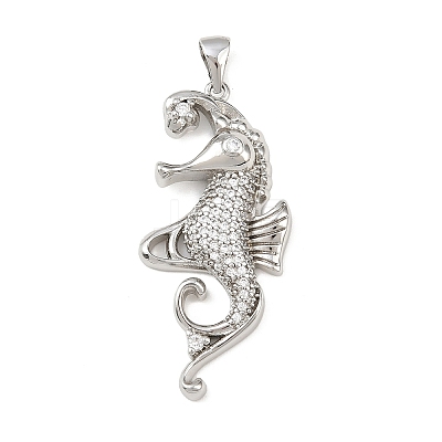 Ocean Brass Micro Pave Cubic Zirconia Pendants LS-KK-K411-04A-P-1