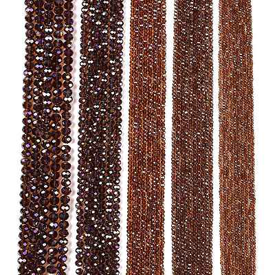 Electroplate Glass Beads Strands EGLA-A044-T6mm-B02-1