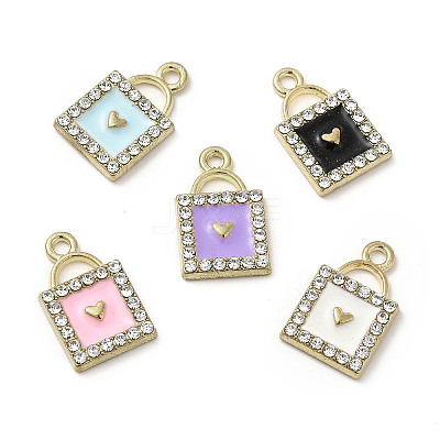Alloy Enamel Pendants ENAM-B050-05G-1