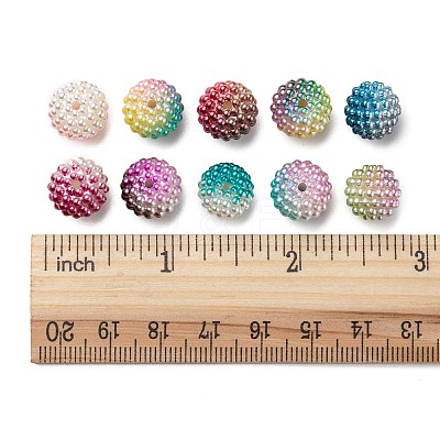 Imitation Pearl Acrylic Beads OACR-FS0001-28-1