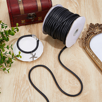 30M Braided Waxed Polyester Cords YC-WH0011-03A-1