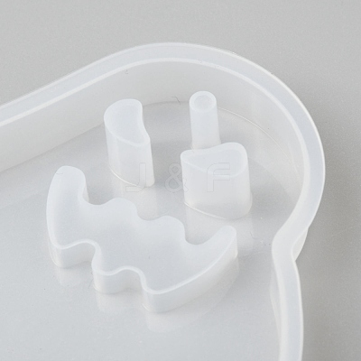 Halloween DIY Ghost Pendant Silicone Statue Molds DIY-P006-38-1