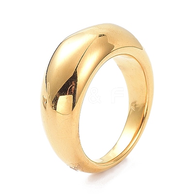 Ion Plating(IP) 304 Stainless Steel Finger Rings RJEW-F115-04C-G-1