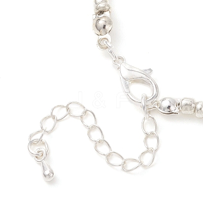 3MM Gradient Color Glass Seed Beaded Choker Necklaces for Women NJEW-JN05878-1