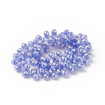 Imitation Jade Glass Beads Strands EGLA-F152-A01-1