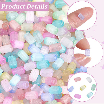 600Pcs Drawbench Style Glass Seed Beads SEED-PA0001-25C-1