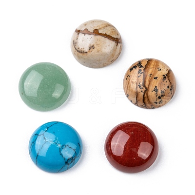 Natural Gemstone Cabochons G-H1596-FR-15mm-M-1