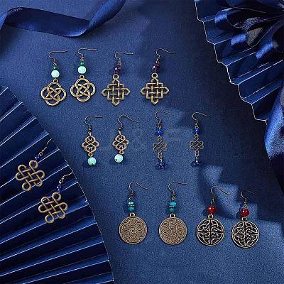 DIY Dangle Earring Making Kits DIY-SC0014-04AS-1