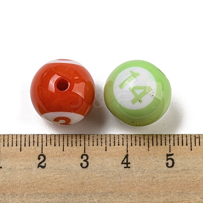 Opaque Acrylic Beads SACR-G039-01-1