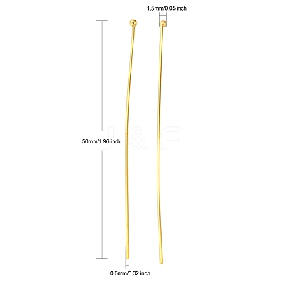 Brass Ball Head Pins X-RP0.6X50MM-NFG-1