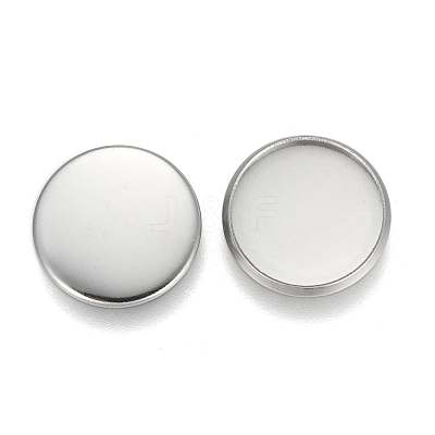 304 Stainless Steel Plain Edge Bezel Cups X-STAS-E460-10S-14MM-1