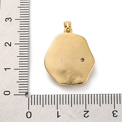 Brass Enamel Pendants KK-S502-04G-B-1