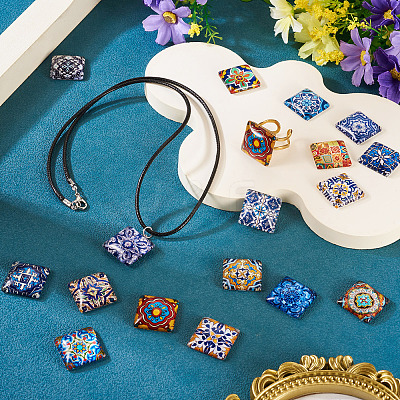 Glass Cabochons GLAA-PJ0001-07B-1