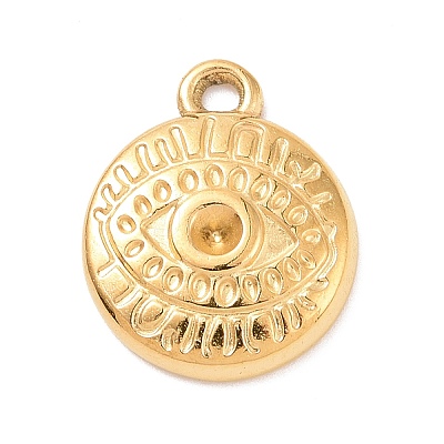 304 Stainless Steel Pendant Rhinestone Settings STAS-G287-10G-1