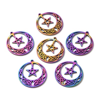 304 Stainless Steel Pendants STAS-WH0029-54M-1