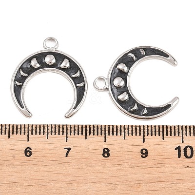 304 Stainless Steel Enamel Pendants STAS-K293-34P-03-1