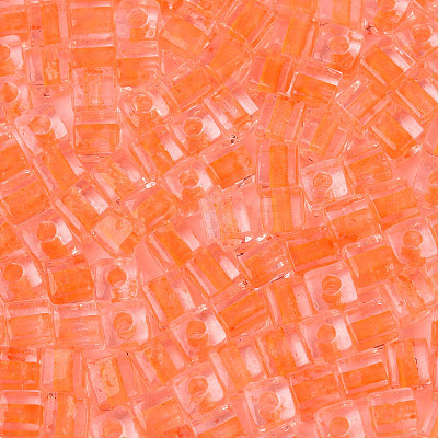 Transparent Inside Colours Glass Seed Beads SEED-T007-11F-1