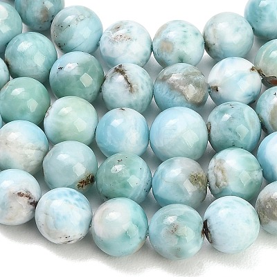 Natural Larimar Beads Strands GG-CBA007A-B01-8.5mm-1