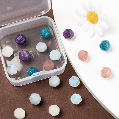 18Pcs 6 Style Natural & Synthetic Mixed Stone Beads G-FS0001-65-1