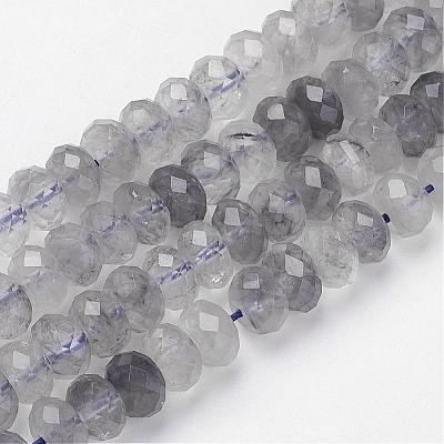 Natural Cloudy Quartz Beads Strands G-F362-04-5x8mm-1