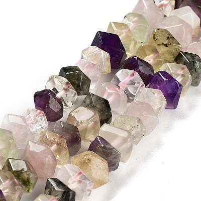 Natural Mixed Quartz Beads Strands G-D091-A04-1