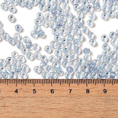 6/0 Transparent Inside Colours Glass Seed Beads SEED-P006-01A-13-1