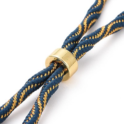 Nylon Cord Silder Bracelets MAK-C003-03G-22-1