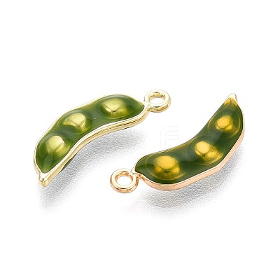 Alloy Enamel Pendants PALLOY-T092-30G-1
