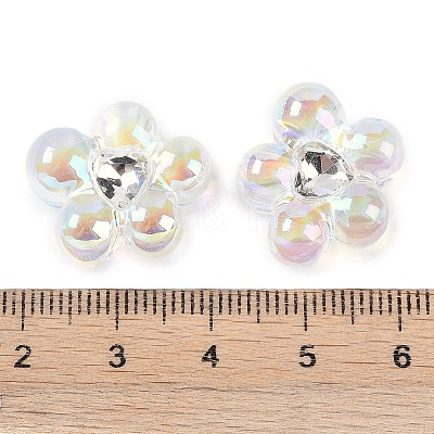UV Plating Transprent Acrylic Beads OACR-S145-03-1