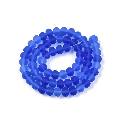 Transparent Glass Beads Strands X-EGLA-A044-T8mm-MD31-1