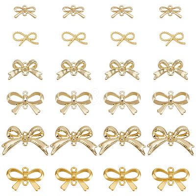 60Pcs 6 Colors Rack Plating Alloy Connector Charms FIND-SC0011-09B-1