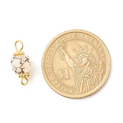Natural Agate Connector Charms PALLOY-JF01587-04-1