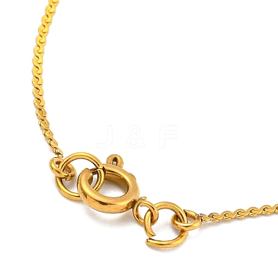 304 Stainless Steel Micro Pave Cubic Zirconia Pendant Necklaces LS-NJEW-H017-01G-H-1