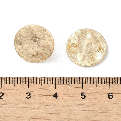 Brass Stud Earring Findings KK-H455-63G-1