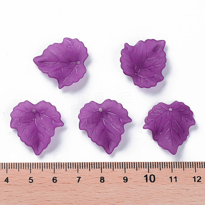 Autumn Theme Transparent Frosted Acrylic Pendants X-PAF002Y-26-1