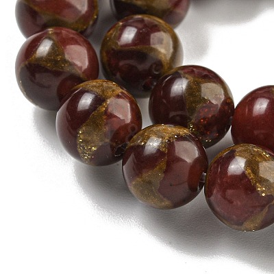 Synthetic Gold Clinquant Stone Beads Strands G-P549-A01-01C-1