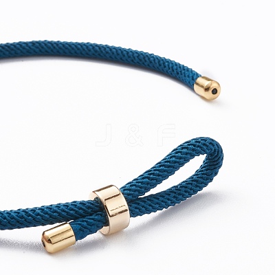 Braided Nylon Cord Bracelet Making MAK-A017-D02-05G-1