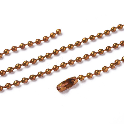 Iron Ball Bead Chains CH-E002-2.4mm-Y07A-1