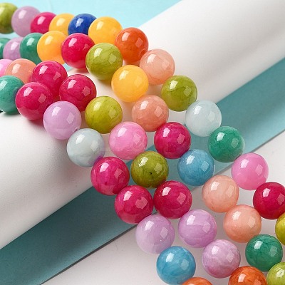 Natural Yellow Jade Beads Strands JBR10mm-C-1