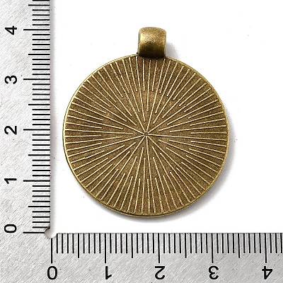 Vintage Tibetan Style Alloy Pendant Cabochon Bezel Settings LS-TIBEP-M018-102AB-NF-1