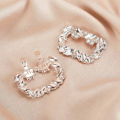 2Pcs Crystal Rhinestone Shoe Decoration DIY-OC0009-93KCG-1