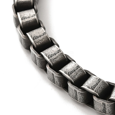 316 Surgical Stainless Steel Box Chain Bracelets with Magnetic Clasps BJEW-Q349-06B-02-1