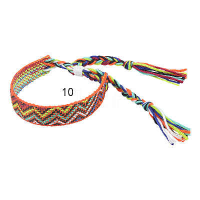 Cotton Braided Wave Pattern Cord Bracelet FIND-PW0013-002J-1