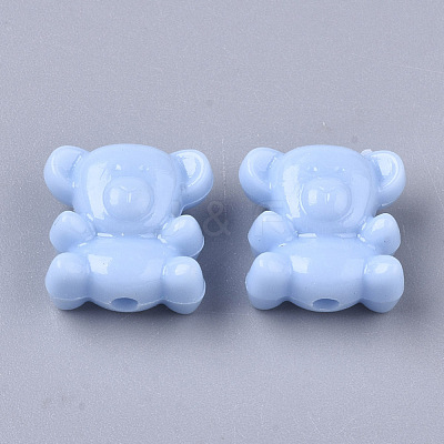 Opaque Acrylic Beads X-MACR-N008-05-1