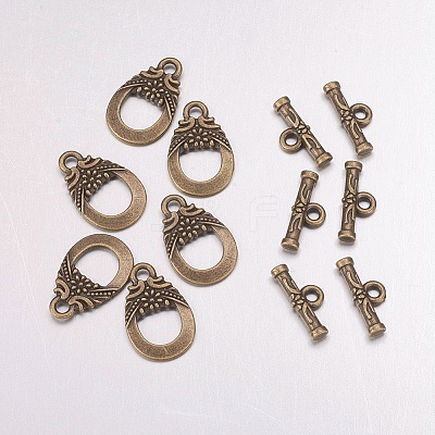 Tibetan Style Alloy Toggle Clasps X-MAC2014-NF-1