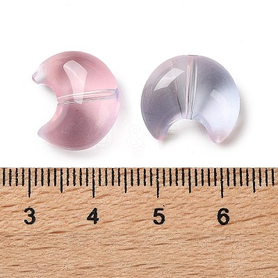 Baking Paint Transparent Glass Beads DGLA-F003-01A-1