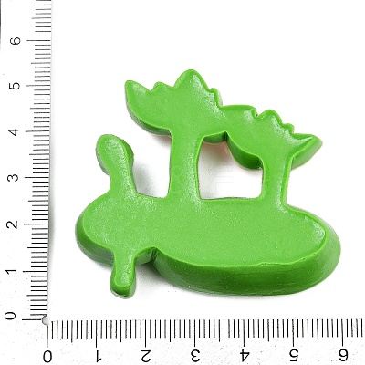 Opaque Resin Cabochons CRES-P037-01B-1