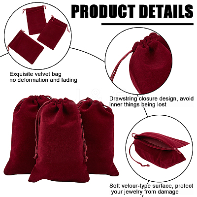 20Pcs Rectangle Velvet Drawstring Pouches TP-BBC0001-03A-01-1