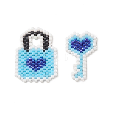 2Pcs 2 Style Handmade MIYUKI Japanese Seed Beads PALLOY-MZ00015-1
