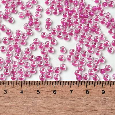 6/0 Transparent Inside Colours Glass Seed Beads SEED-P006-01A-04-1